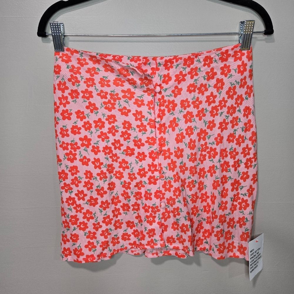 Asos Floral Pink Skirt